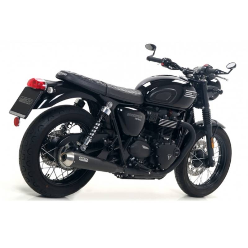 Silenciosos Arrow Nichrom Pro-Race Negro Triumph BONNEVILLE T100 17- T120 16-